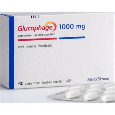 Glucophage ® TBLT 1000 mg 
60عددی