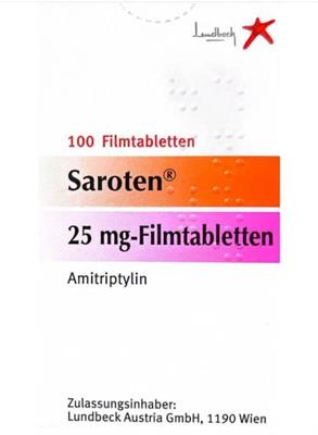 Saroten ® TBL 25mg
Wirkstof: Amitiptylin
100عددی