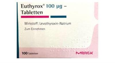 قرص تیروئید لوتروکسین (اوتیروکس) 100میکرو گرم مرک آلمان
100 قرص
(Euthyrox  ® 100 mcgr-100Tabletten)