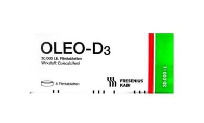OLEO-D3 30000ِ I.E
قرص ویتامین D3 
8عددی