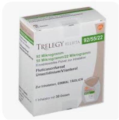TRELEGY ELLIPTA 92/55/22MCG