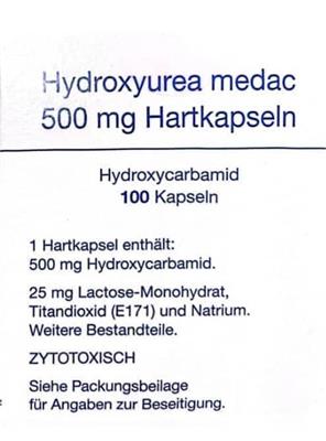 HYDROXYUREA® MEDAC KPS 500mg
100کپسول