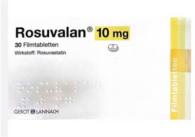 ROSUVALAN® FTBL 10MG
30عددی
Wirkstoff: Rosuvastatin