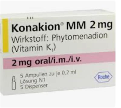 KONAKION® Ampulen  MISCHMIZ. 2MG
(Wirkstoff: Phytomenadion (Vitamin K1
5آمپول
