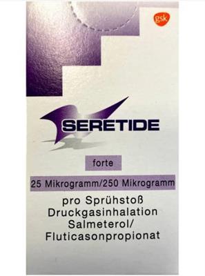 SERETIDE® DRUCKG forte.INHAL  250mcg FTE
1عددی
