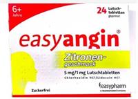 قرص مکیدنی ایزی انجین برای رفع التهاب و عفونت گلو 
24 قرص مکیدنی باطعم لیمو
(easyangin® 5mg/1mg)