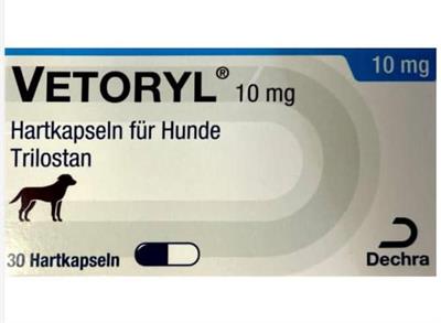 وتوریل 10 میلی گرم
30 کپسول
(Vetoryl ®10 mg (Trilostane)-30 kap)