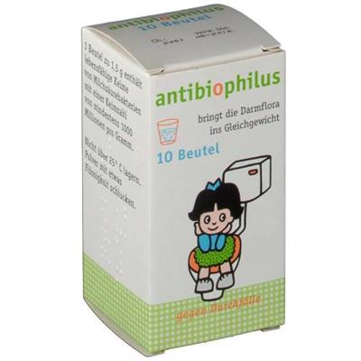 آنتی بیوفیلوس برای درمان اسهال با منشاء مختلف
10 ساشه پودر محلول خوراکی
(antibiophilus ®-10 beutel)