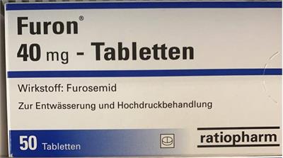 FURON TBL  40MG
50adadi
Wirkstoff:Furosemid