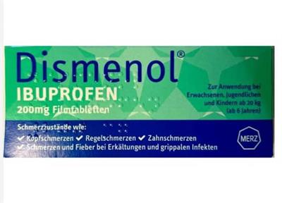 قرص کاهش درد قاعدگی دیزمنول 200 میلی گرم
20 قرص
( Dismenol® Ibuprofen 200 mg)
