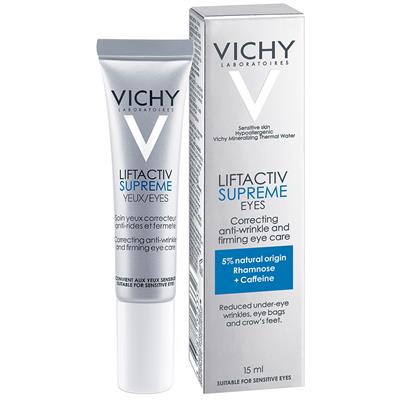 کرم لیفت موقت چشم و رفع چین و چروک اطراف چشم لیفت اکتیو سوپریم
15 میلی لیتر
(Vichy Liftactiv Supreme Augenpflege + 15 ml VICHY Liftactiv Nacht Mini-Tiegel GRATIS)
