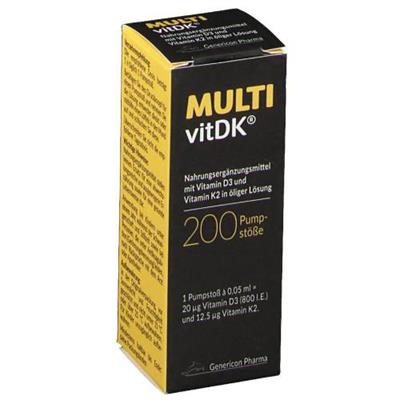 محلول ویتامین D3 به همراه ویتامین K2
10 میلی لیتر
(MULTIvitDK®-10 ML)