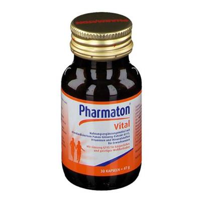 فارماتون همراه با مولتی ویتامین و جینسینگ
30 کپسول
(Pharmaton® Multivitamin Kapseln + Ginseng-Extrakt G115)