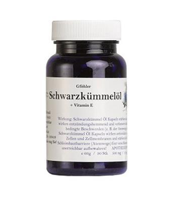 کپسول روغن سیاه دانه همراه با ویتامین ای 
90 کپسول
(Gföhler Schwarzkummeloel +Vitamin E)