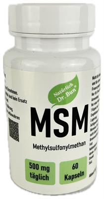 MSM KAPS 500MG
متیل سولفونیل متان
60 کپسول
 (500 Dr.Bun- MSM)
(Methyl sulfonyl methan)