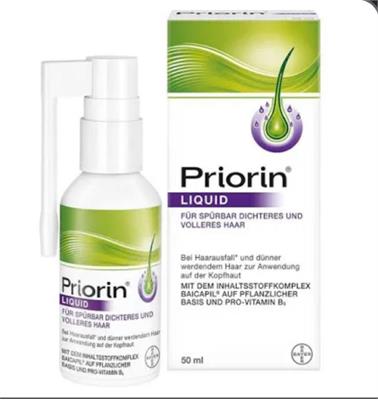 ® PRIORIN
محلول پریورین 50میلی برای ریزش موی هورمونی 
ویاارثی  است.وازعصاره گیاهی وویتامینB5 تشکیل شده است.