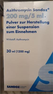 AZITHROMYCIN ® PLV 200mg/5ml
Wirkstoff: Azithromycin
شربت آزیترومایسین