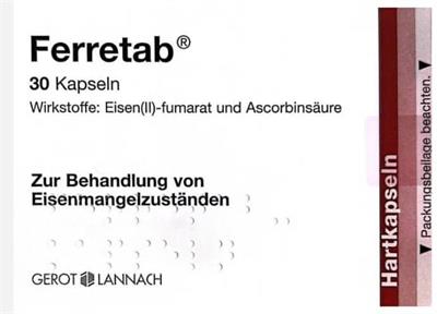 FERRETAB® CP VIT C HKPS
30کپسول