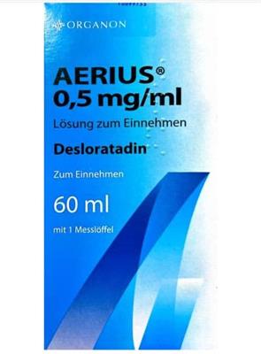 AERIUS ®0/5mg/ml
60ml
شربت ضدحساسیت وآلرژی
