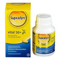 قرص ویتامین سوپرادین برای افراد بالای 50 سال
30 قرص روکشدار
(Supradyn® vital 50+ mit Ginseng & Olivenextrakten)