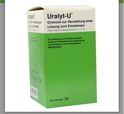 URALYT-U ®GRANULAT  VITARIS  280g
Hexakalium-Hexanatrium
Trihydrogenpentacitrat