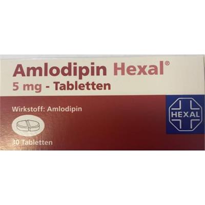 Amlodipin Hexal ®TBL 5mg
30عددی